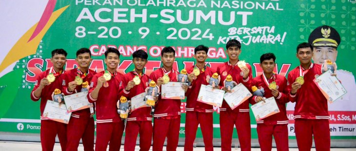 Membanggakan, Atlet Luwu Utara Kawinkan Emas Sepak Takraw Nomor Double Event Team di PON XXI