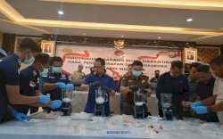 Polrestabes Makassar Musnahkan 1,1 Kg Sabu Jaringan Lintas Provinsi