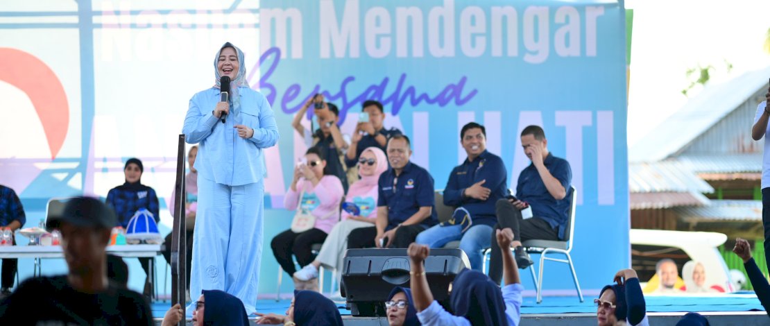 Fatmawati Rusdi Disambut Antusias Ribuan Warga Parepare dalam Silaturahmi "NasDem Mendengar"
