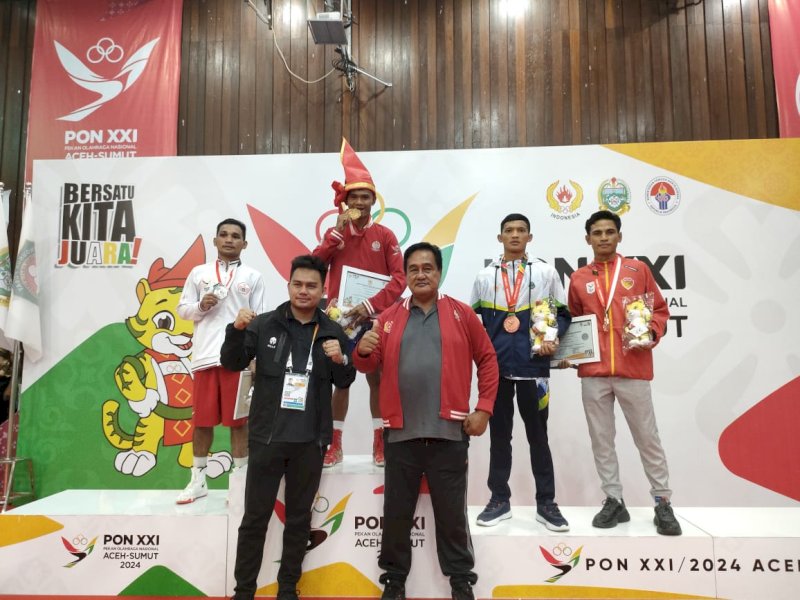 Petinju Josua Holly Sumbangkan Emas  untuk Sulsel di PON XXI Aceh-Sumut 2024