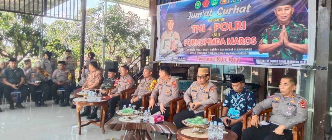 Polres Maros menggelar Jumat Curhat. (IST)