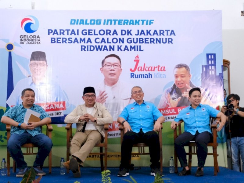 Gelar Dialog Interaktif, Partai Gelora Sampaikan Pernyataan untuk Menangkan RK-Suswono 