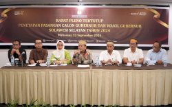 Hasil Pleno Tertutup: KPU Tetapkan Dua Paslon Maju Cagub-Cawagub Sulsel