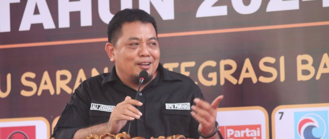 Ketua KPU Pinrang, Muh. Ali Jodding