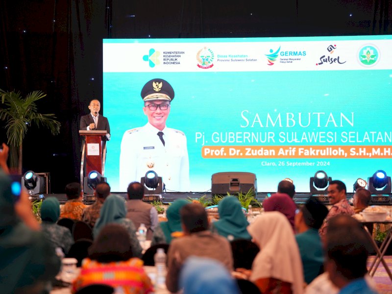 Pj Gubernur Prof Zudan Apresiasi Gerakan Ayo ke Posyandu dan Toilet Bersih Hidup Sehat Dinkes Sulsel