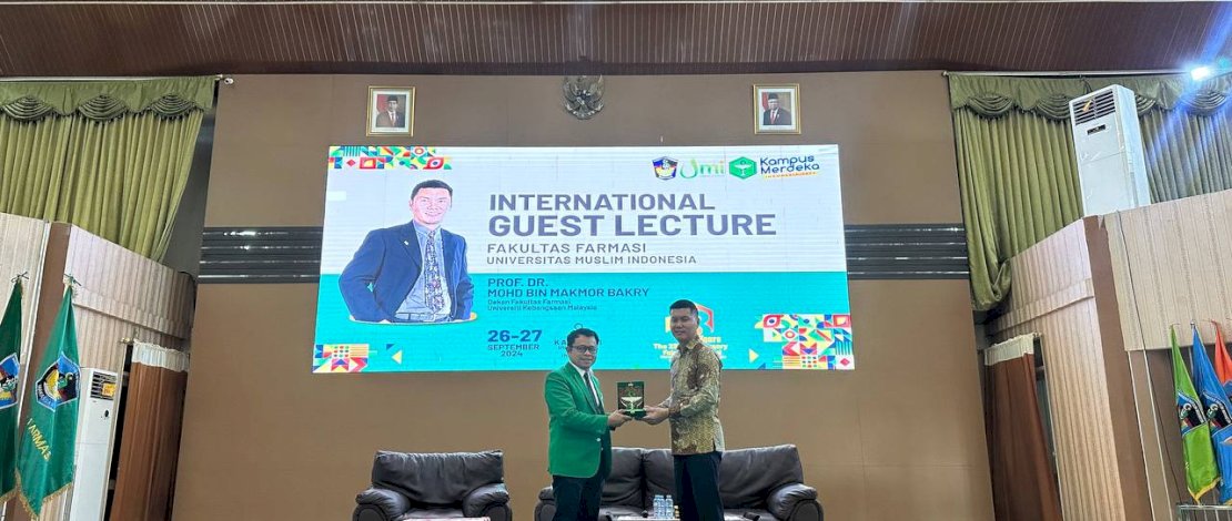 Milad ke-23 Fakultas Farmasi UMI menghadirkan International Guest Lecture, Prof Dr Mohd Bon Makmor Bakry, dari Universitas Kebangsaan Malaysia. Milad ke-23 Fakultas Farmasi UMI menghadirkan International Guest Lecture, Prof Dr Mohd Bon Makmor Bakry, dari Universitas Kebangsaan Malaysia.
