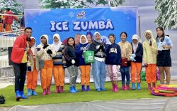 Trans Snow World Makassar Sukses Selenggarakan Event Ice Zumba 