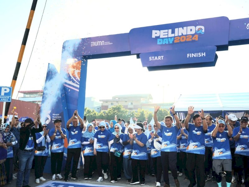  1.500 Karyawan Pelindo Meriahkan Jalan Sehat di Pelabuhan Makassar