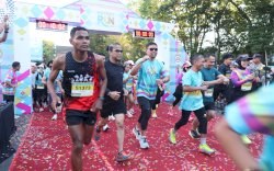 SERU! Pjs Wali Kota Arwin Azis jadi Runner di Event Notary Run dan Kemenkes Fun Walk