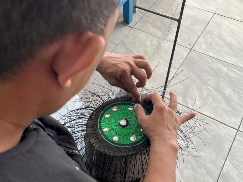 Produksi Songkok Anyam Lapas Takalar Meningkat, Sebulan Mencapai 40 Buah