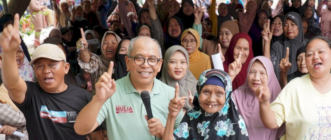 Ketua Tim Pemenangan MULIA, Ilham Arief Sirajuddin (IAS) melakukan kampanye di wilayah Rappocini, Minggu, 29 September 2024.
