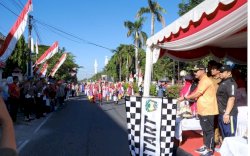 Wabup Gowa Lepas 86 Sekolah Peserta Gerak Jalan Pelajar