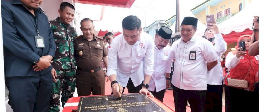 Resmikan Markas PMI Gowa, Bupati Adnan Harap Kegiatan Kepalangmerahan Semakin Meningkat