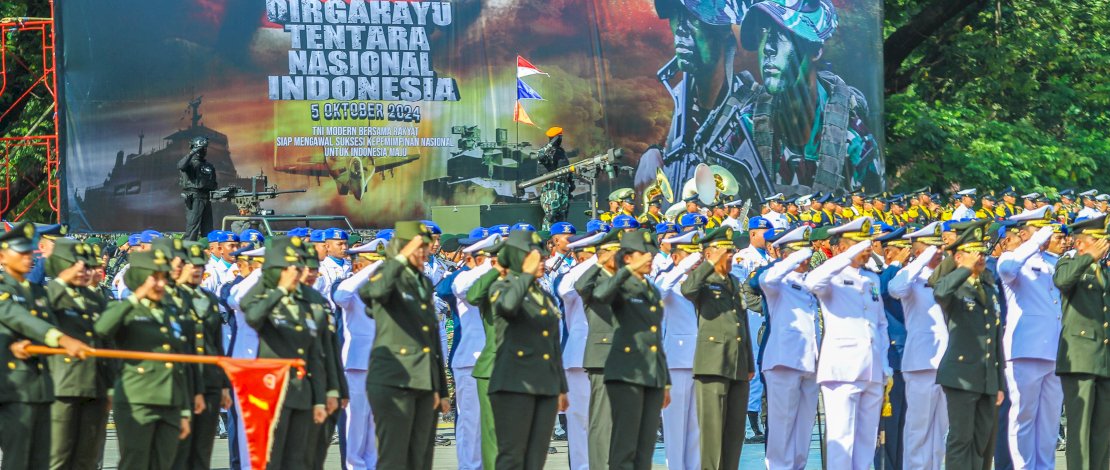 FOTO: Puncak Peringatan HUT ke-79 TNI di Makassar