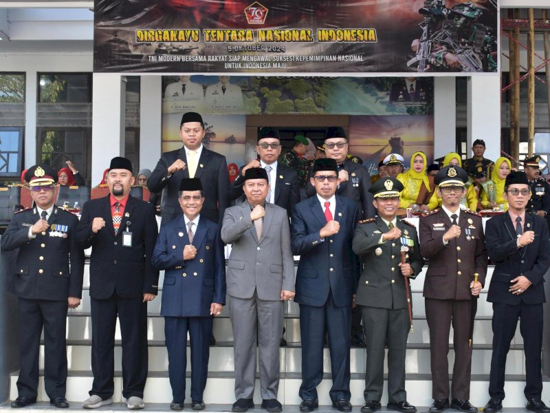 Bupati Basli Ali Sampaikan Penghargaan Atas Dedikasi Prajurit TNI 