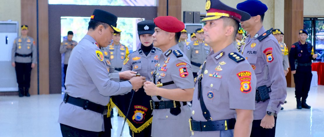 Kapolda Sulsel Irjen Yudhiawan memimpin sertijab Kapolres Maros di Aula Mappaoddang. (IST)