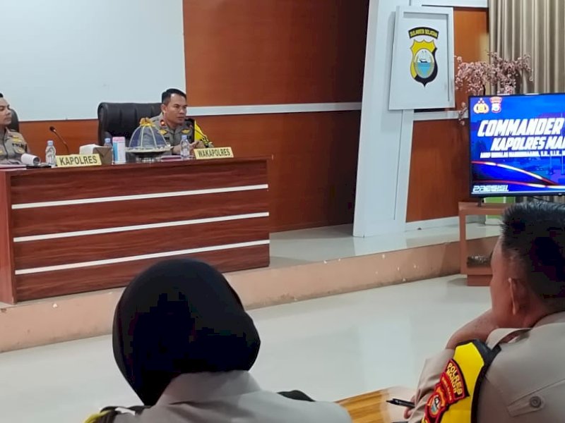 Baru Menjabat, Kapolres Maros Ingatkan 8 Poin Commander Wish