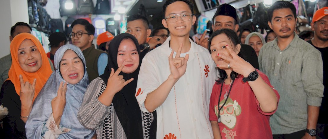 Blusukan Ilham Fauzi di Pasar Butung Disambut Meriah Para Pedagang