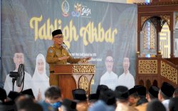 Tabligh Akbar HUT Sulsel, Pj Gubernur Prof Zudan: Mari Kita Jaga Suasana Aman dan Damai 