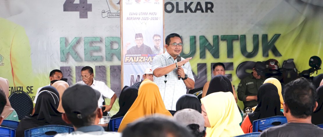 Muhammad Fauzi Serukan Pilkada Damai di Luwu Utara, Ajak Masyarakat Wujudkan Politik Riang Gembira