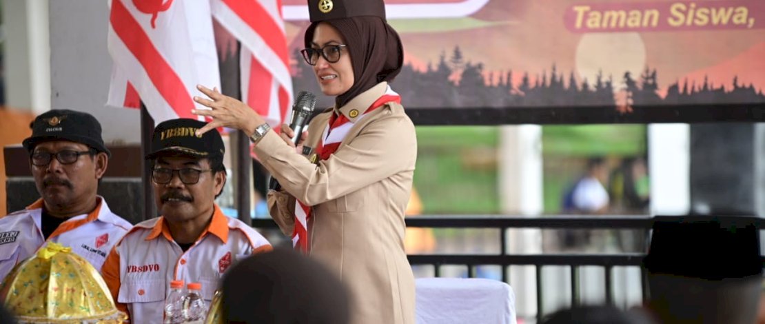 Bupati Indah Buka Kegiatan JOTA dan JOTI Tingkat Lutra 