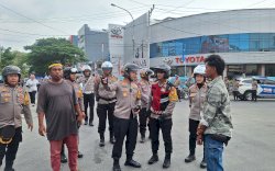 Jelang Pelantikan Presiden, Polres Pelabuhan Makassar Gelar Patroli Gabungan Skala Besar Bersama TNI