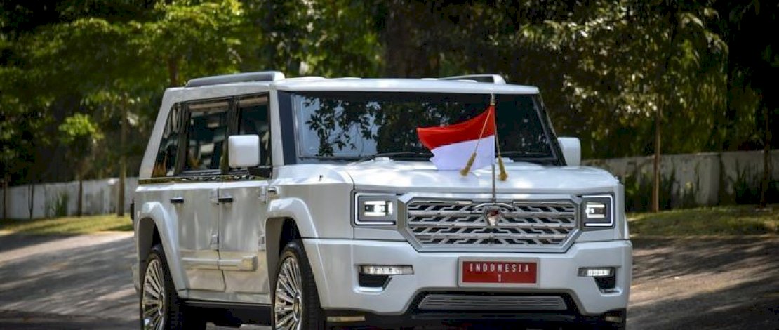 Mobil MV3 Garuda Limousine dipakai Presiden Prabowo Subianto dan Wakil Presiden Gibran Rakabuming Raka saat pelantikan, Minggu (20/10/2024)(Dok. PT Pindad) Mobil MV3 Garuda Limousine dipakai Presiden Prabowo Subianto dan Wakil Presiden Gibran Rakabuming Raka saat pelantikan, Minggu (20/10/2024)(Dok. PT Pindad)