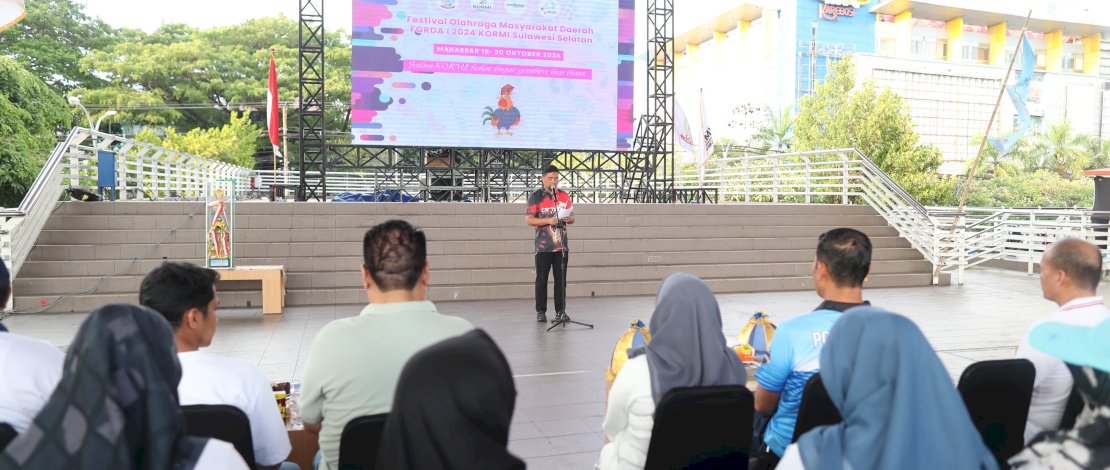 Pjs Wali Kota Makassar Andi Arwin Azis Resmi Menutup FORDA 2024
