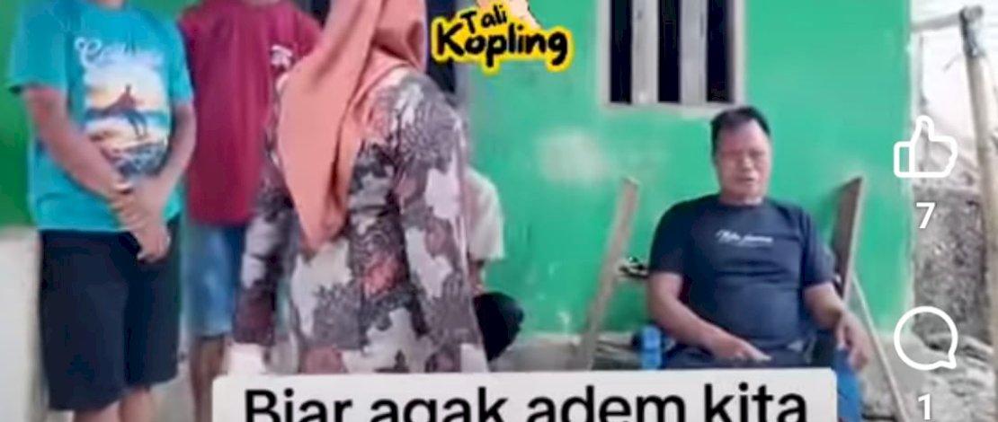 Potongan video viral Sufriaty Budiman saat mengunjungi posko Ibas - Puspa.