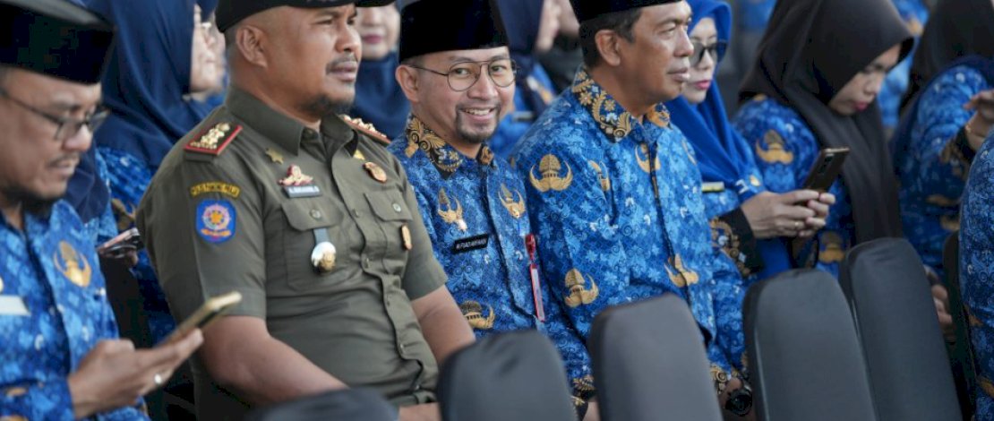 Upacara Hari Kedisiplinan Nasional Bapenda Makassar Komitmen Meningkatkan Etos Kerja