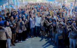 Debat Publik Pertama, Relawan Ibas Puspa Gelar Nobar Masyarakat Biasa