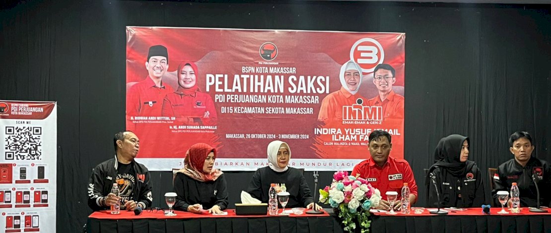 Perkuat Pengawalan Suara, PDI Perjuangan Makassar Latih Guraklih dan Saksi di 15 Kecamatan