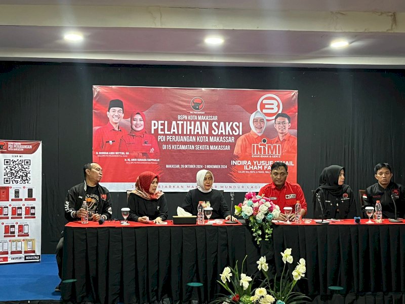 Perkuat Pengawalan Suara, PDI Perjuangan Makassar Latih Guraklih dan Saksi di 15 Kecamatan