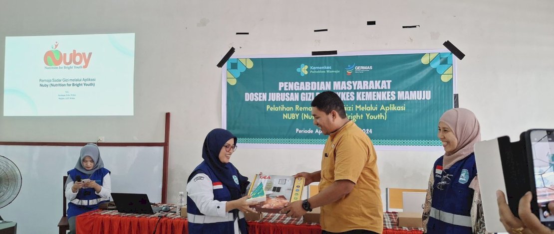 Jurusan Gizi Politeknik Kesehatan (Poltekkes) Kementerian Kesehatan (Kemenkes) Mamuju, Sulawesi Barat, mengembangkan aplikasi berbasis android untuk edukasi dan pemantauan status gizi bagi remaja, melalui aplikasi yang diberi nama NUBY.
