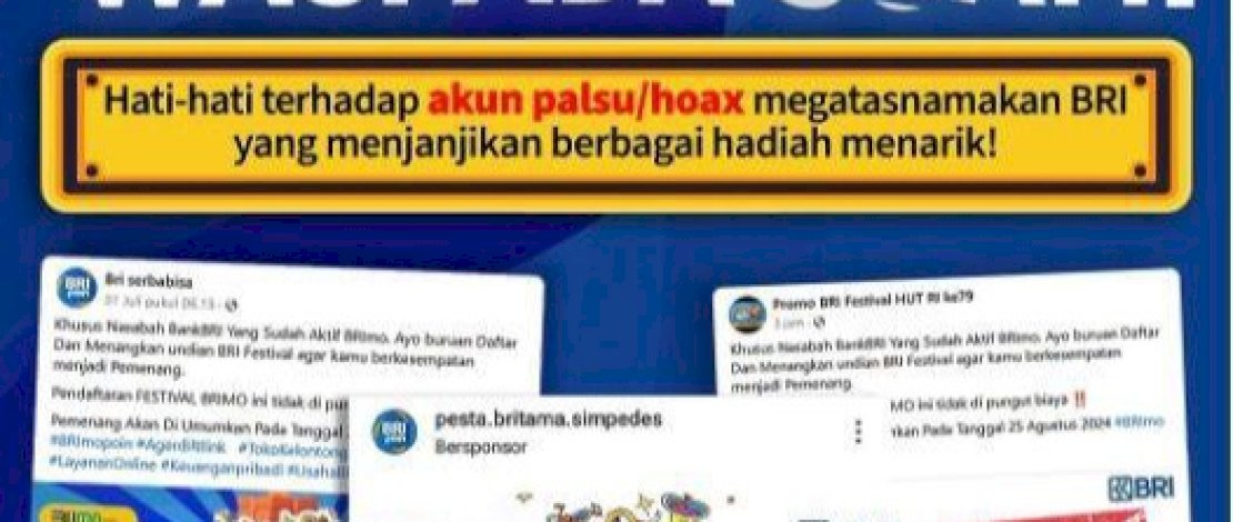 Waspada Penipuan, Ini Cara Bedakan BRImo FSTVL yang Asli dan Palsu!
