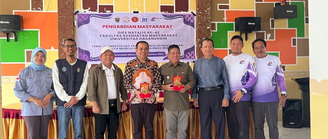FKM Unhas menggelar 26 kegiatan pengabdian masyarakat di Kabupaten Maros, sebagai rangkaian Dies Natalis ke 42 FKM Unhas.
FKM Unhas menggelar 26 kegiatan pengabdian masyarakat di Kabupaten Maros, sebagai rangkaian Dies Natalis ke 42 FKM Unhas.