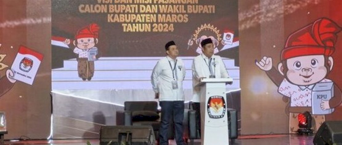 Calon Bupati dan Wakil Bupati Maros nomor urut 2, Chaidir Syam dan Muetazim Mansyur