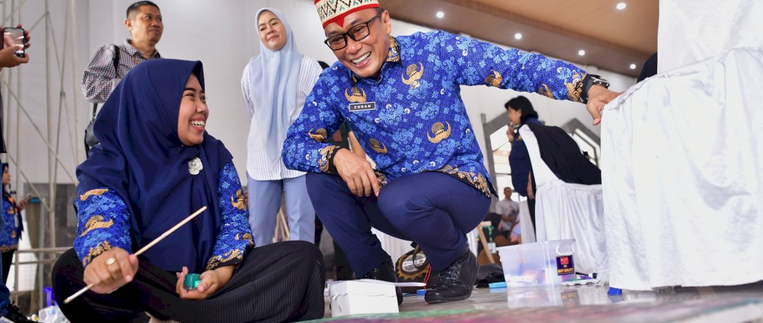 Ketua Umum Dewan Pengurus Korpri Nasional, Prof Zudan Arif Fakrulloh, meninjau langsung lokasi lomba MTQ Korpri.