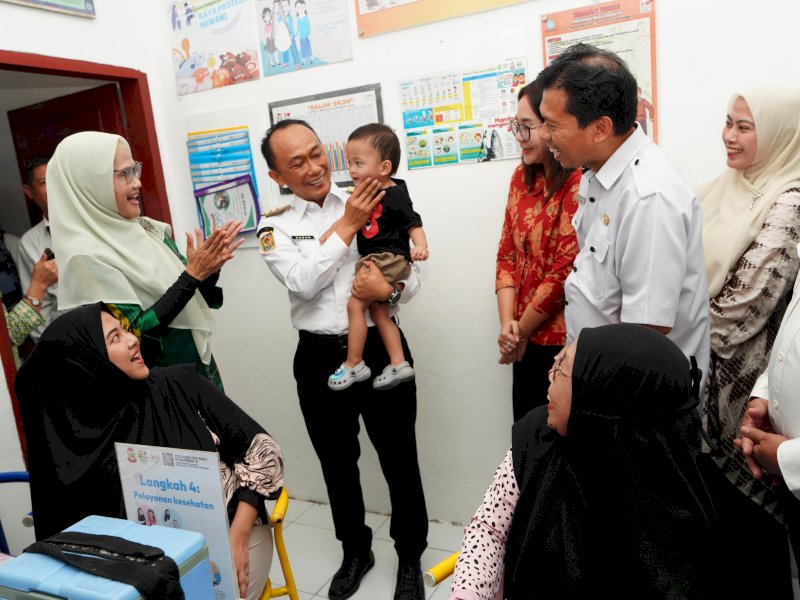 Didampingi Ninuk Zudan, Pj Gubernur Prof Zudan Launching Posyandu Era Baru se Sulsel