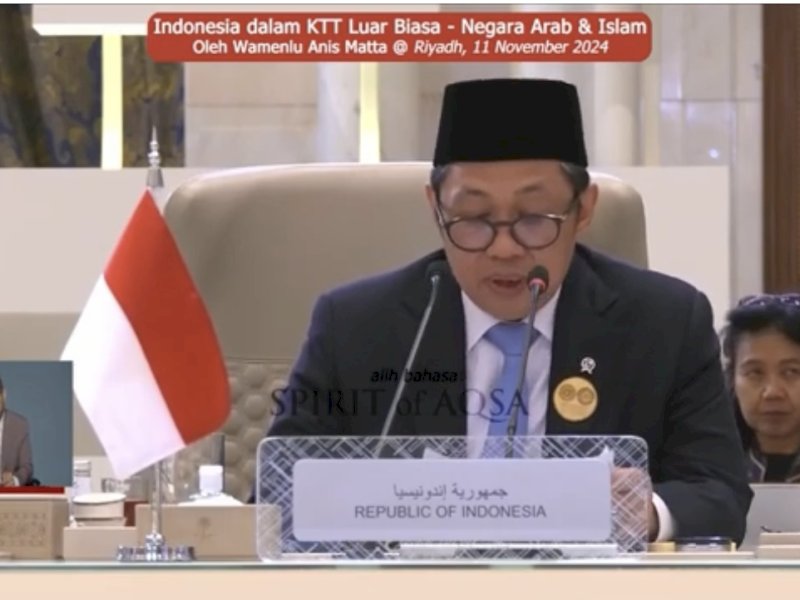 Di Hadapan Raja Arab, Anis Matta Kobarkan Semangat Perlawanan Hukum Israel 