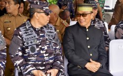 Pj Gubernur Sulsel Hadiri Apel Bersama Saka Bahari di Danlantamal VI Makassar