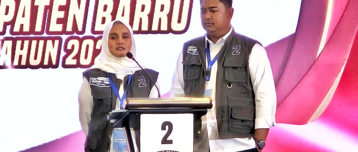 dr Ulfa-MHG Tampil Cemerlang di Sesi Pertama Debat Pilkada Calon Bupati Barru
