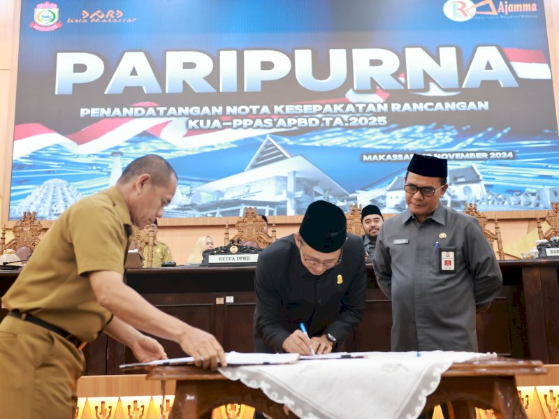 Pemkot Makassar dan DPRD Sepakati KUA-PPAS APBD Tahun 2025
