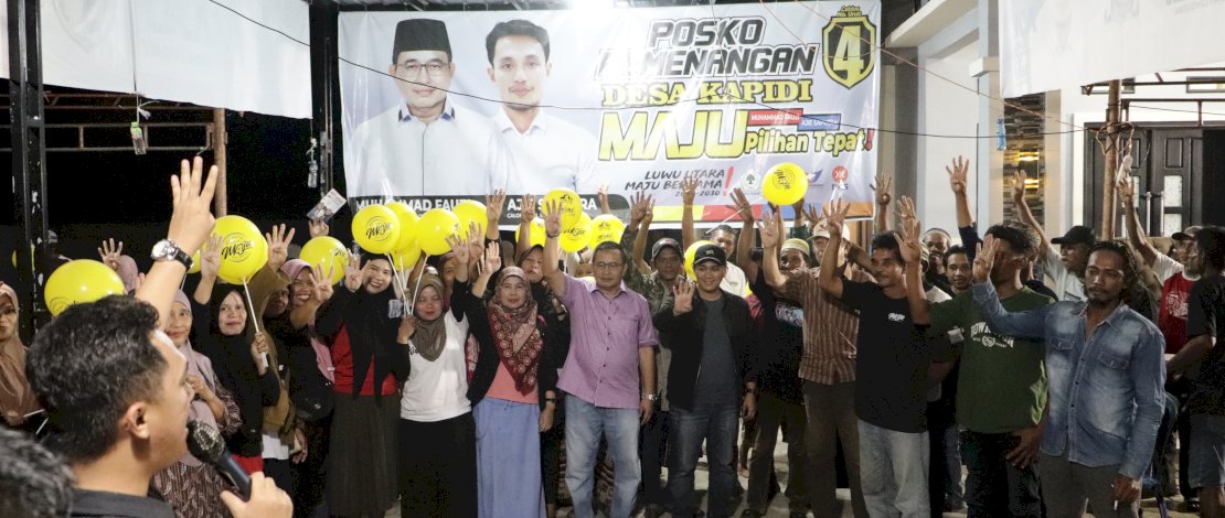 Tiga belas hari jelang pemilihan calon kepala daerah, pasangan MAJU di Pilkada Luwu Utara tetap mengisi masa kampanye dengan riang gembira. 