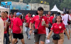 Laga Timnas Indonesia vs Jepang, Suporter Padati Stadion Utama Gelora Bung Karno