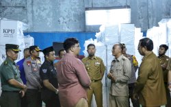 Pjs Wali Kota Tinjau Gudang KPU, Persiapan Logistik Capai 100 Persen