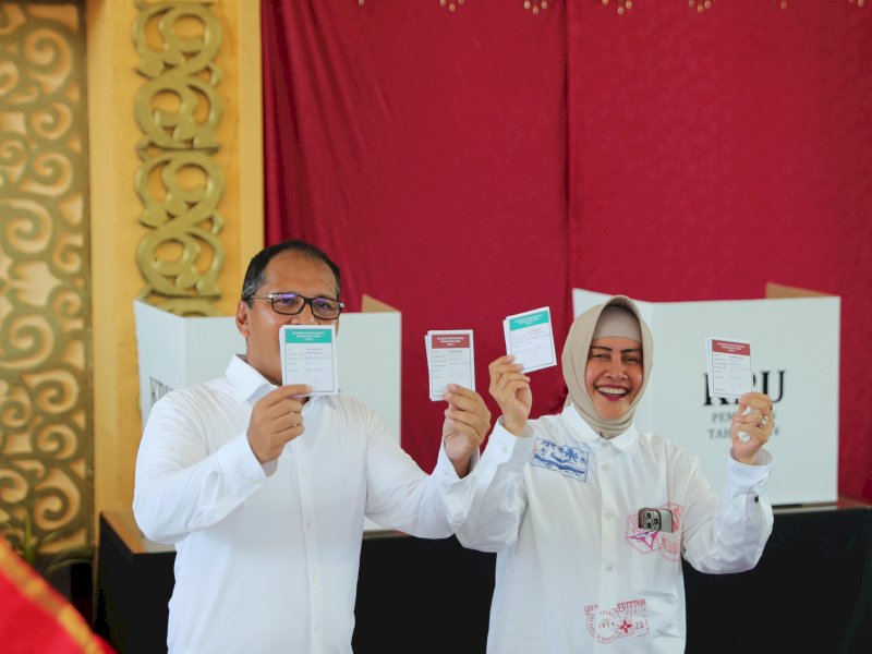 Salurkan Hak Pilih, Kebersamaan Keluarga Danny Pomanto Warnai Pilkada Sulsel 2024