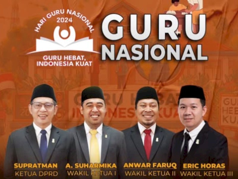 Pimpinan dan Anggota DPRD Makassar Sampaikan Apresiasi pada Hari Guru Nasional