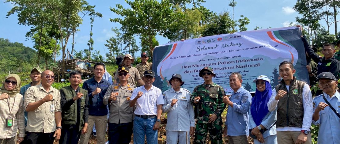 Pj. Bupati Takalar Bersama Forkopimda Hadiri Gerakan Menanam Pohon Tahun 2024