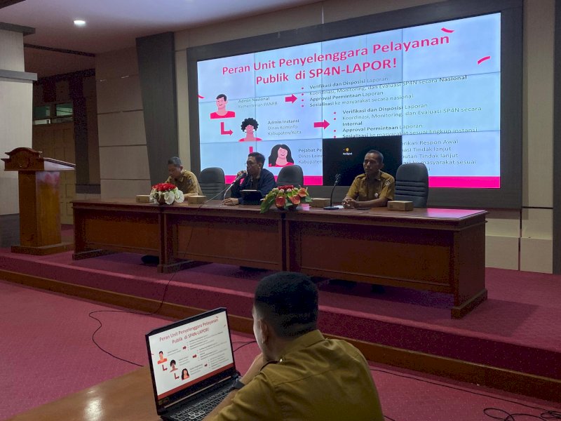 Tingkatkan Kualitas Pelayanan Publik, Diskominfo SP Sulsel Gelar Rapat Evaluasi SP4N-LAPOR!